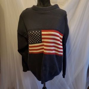 Vintage American flag sweater